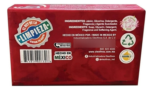 12 Jabón De Lavandería León Alto Poder Desengrasante 350gr