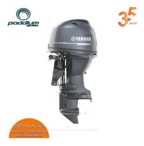 Imagem 5 de 8 de Motor De Popa Yamaha 4t F 60hp Fetl + Frete Poddium Náutica