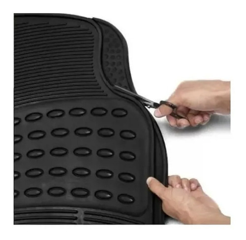 Imagen 4 de 4 de Tapete Automotriz 3 Piezas Hule Uso Rudo Universal