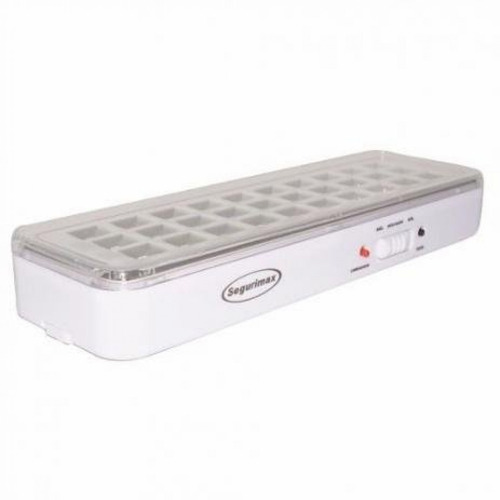 Luminária de emergência Segurimax 23957 LED com bateria recarregável 110V/220V branca