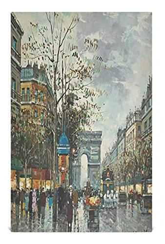 Blueangle Paris Paisaje Pintura Al Óleo Paños De Cocina, Jue