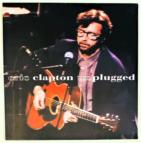 【新品同様LP】Eric Clapton / Unplugged Lp Disco De Vinil Eric Clapton Unplugged Lacrado 180 Gramas