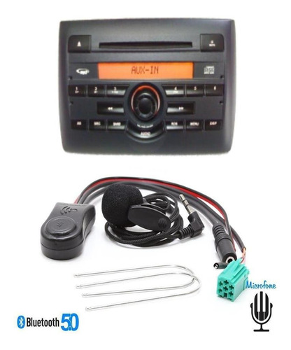 Adaptador Bluetooth Aux Som Original Fiat Stilo Chamadas