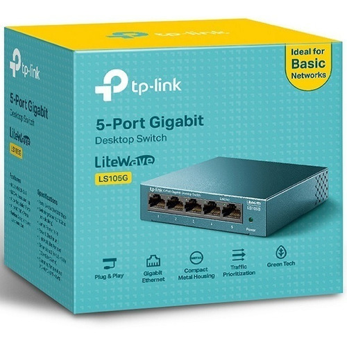 Switch Tp-link Gigabit Ethernet 5 Puertos 10/100/1000mbps