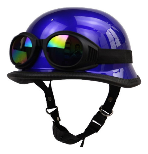 Moto Al Aire Libre Montar Medio Casco Con Gafas H