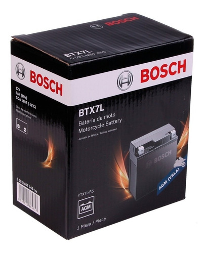 Batería Bosch Gel Ytx7l-bs 12v 7ah