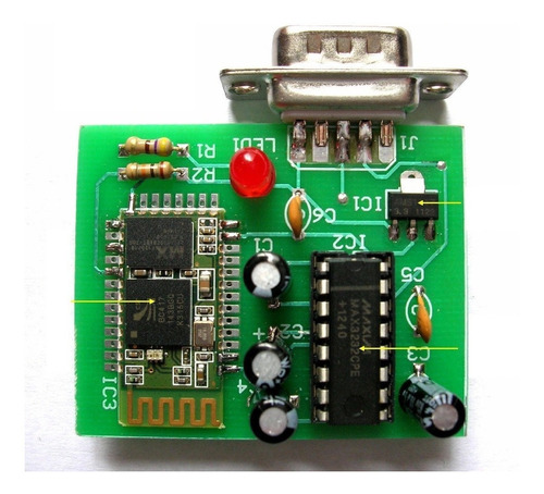 Imagen 1 de 7 de Bluetooth Hc-06 Serial Rs232 Control Remoto Desde Móvil!