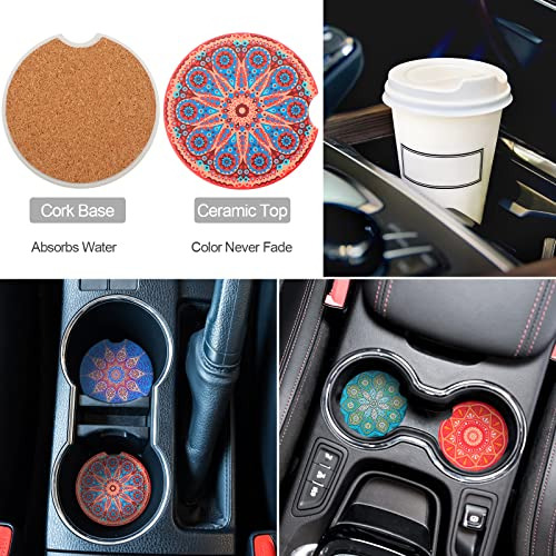Conjunto De Accesorios Automóvil Mandala De 6 Piezas Q...
