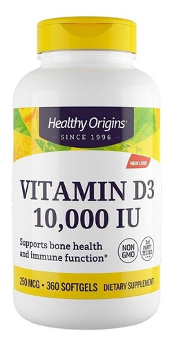 Vitamina D3 10000 Iu / 360 Capsulas