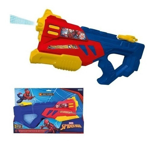 Spiderman Magnum Water Gun Water Infantil Ditoys 2528