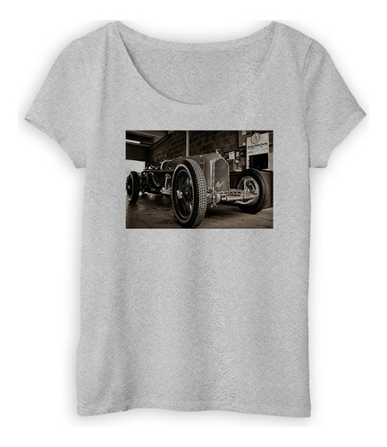 Remera Mujer Vehiculos Auto Retro De Carrera Vintage