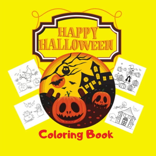 Libro Happy Halloween, Coloring Book: For Kids 3-4 Years Old