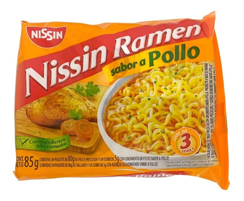 Ramen Nissin Sabor Pollo 85 Gr