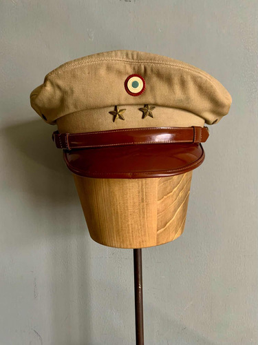 Antiguo Kepi Uniforme Ejército Mexicano Teniente Coronel 40s