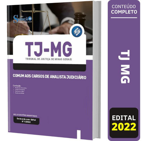 Apostila Tj Mg - Comum Aos Cargos De Analista Judiciário