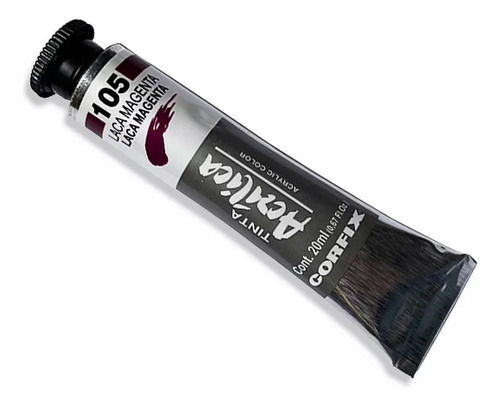 Tinta Acrílica 37ml 105 Laca Magenta Corfix