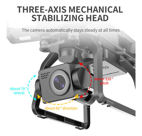 F7 4k Pro Gps Drone Con Wifi Fpv Hd Cámara De 3 Ejes Gimbal