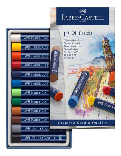 Tizas Pastel Óleo Studio Quality Faber Castell Estuche X12