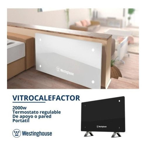 Imagen 4 de 7 de Panel Vitroconvector Westinghouse Calefactor De Piso O Pared
