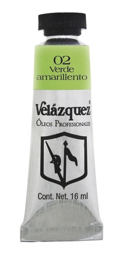 Pintura Al Óleo Verde Amarillento Con 16ml