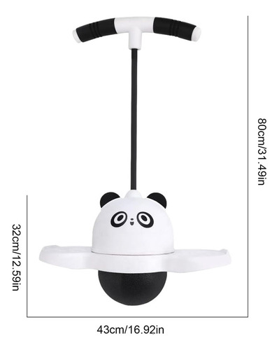 Bonito Juguete Con Forma De Panda Para Saltar Con Empuñadura