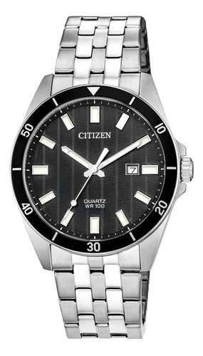 Reloj Citizen Bi5050-54e Quartz Mens, Acero Inoxidable, C Color de la correa Plateado Color del bisel Plateado Color del fondo Negro