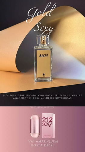 Perfume Feminino Gold Sexy - Frasco - 100ml - Gold Perfumes Volume Da Unidade 100 Ml