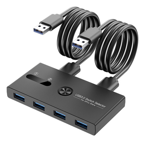 Selector De Conmutador Usb 3.0 Adaptador Conmutador Kvm 4 Pu