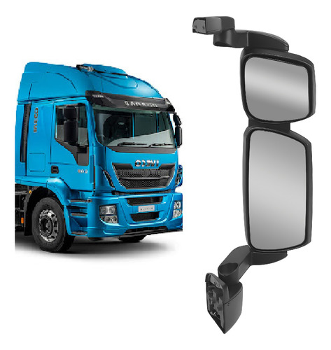 Espelho Retrovisor Caminhão Ivec Hi-way / Tector 9190/11190