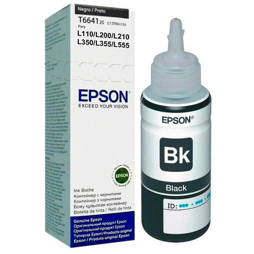 Botella Tinta Epson 664 T664120 Negro