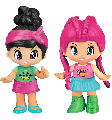 Pinypon Muñecas X 2 Bff Mejores Amigas Mix Match Original