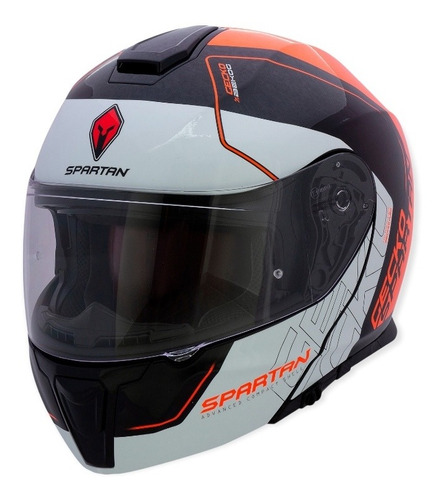 Imagen 2 de 6 de Casco Spartan Gecko Bekog Abatible Brillante