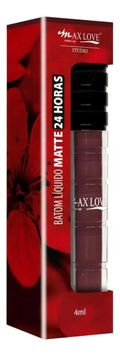 Batom 24h Líquido Max Love Matte Nude 4ml Dura Mais Cor Matte23