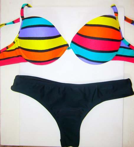 Bikini Malla 2015 Rayas Colores Colección Verano