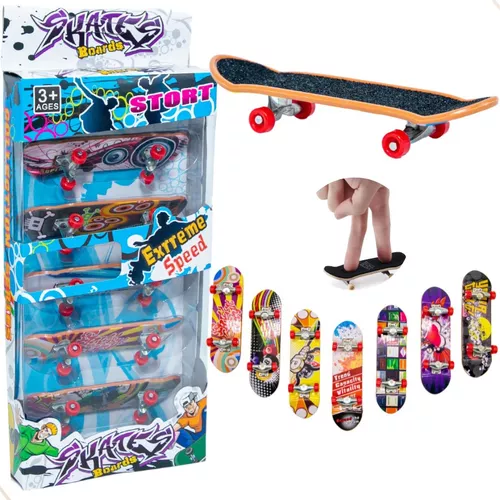 Skate de Dedo Infantil + Rampa Ralf 10cm Original Art Brink em