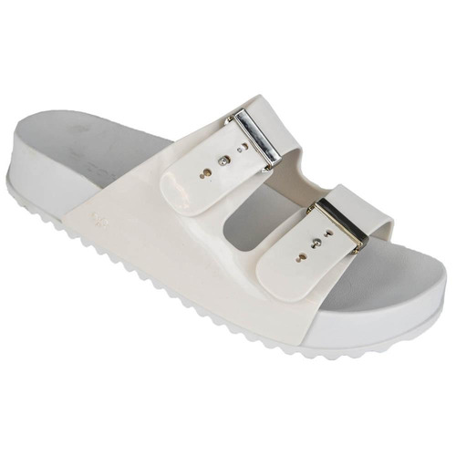 sandalia birken feminina branca