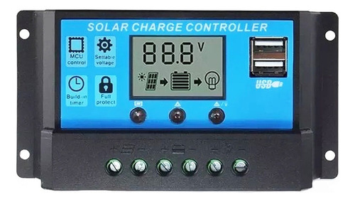 Controlador De Carga 20a 12v/24v Regulador Sistema Solar
