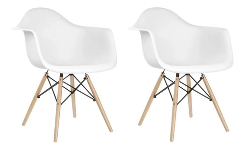 Sillon Eames De Comedor Diseño Moderno X2 Unidades