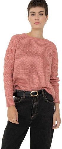 Sweater Polyester Mujer Portsaid Mix Cyrus Escote Redondo