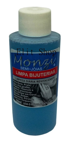 Limpa Bijuterias Monzi 55ml - Novidade - Prata, Ouro, Aço ..