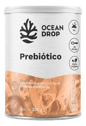 Suplemento Prebiótico Em Pó Fibras 30 Doses Ocean Drop 210g