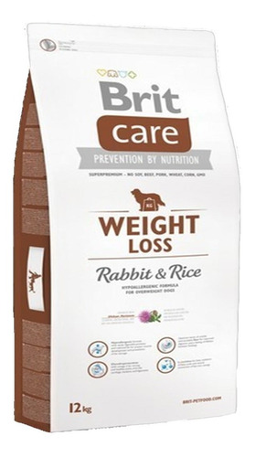 Alimento Brit Care Special Weight Loss Hypoallergenic para perro todos los tamaños sabor conejo en bolsa de 12kg