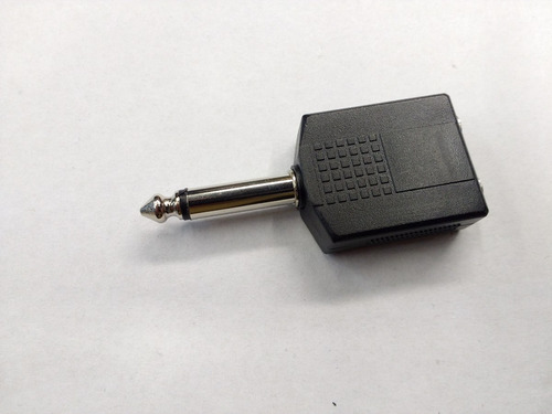 Imagen 1 de 3 de Ficha Adaptador 2 Plug 1/4 A Plug 1/4 Mono Superfix Ada064
