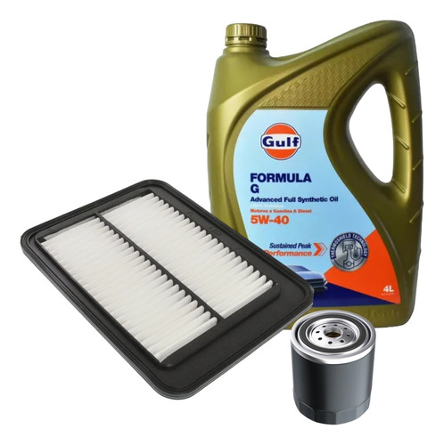 Kit X2 Filtros + Aceite 5w40 Para Hyundai I10 1.1 2014/2016