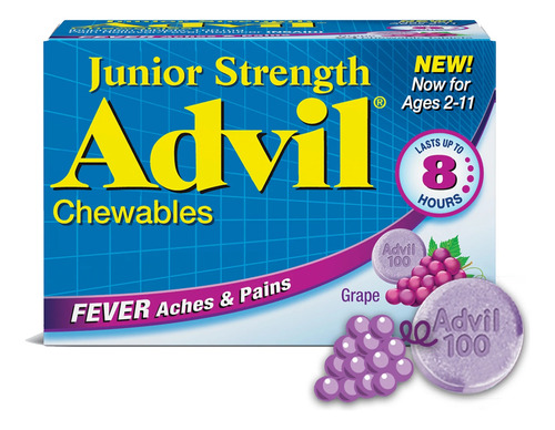 Advil Junior Ibuprofeno 100 Mg Reduce Dolor Y Fiebre 24 Pzas