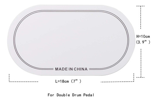 . Accesorio De Parche De Bombo, Parche De Parche Pedal Doble