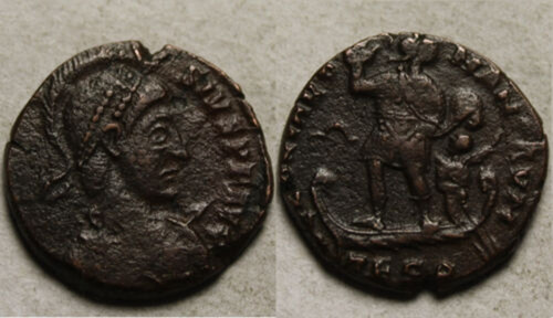 Moneda Imperio Romano - Teodosio I (379-385 Dc) (Usado)