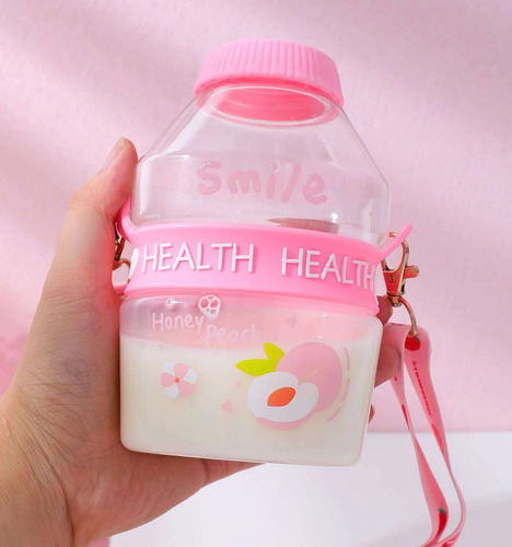 Linda Botella De Agua Bebidas Estilo Bebida Coreana Kawaii