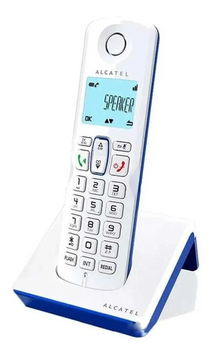 Telefono Inalambrico Alcatel S250 Altavoz Blanco Con Azul