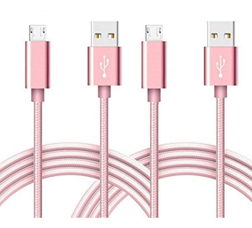 Cable Micro Usb, Cable De Cargador De Android Trenzado De Ny